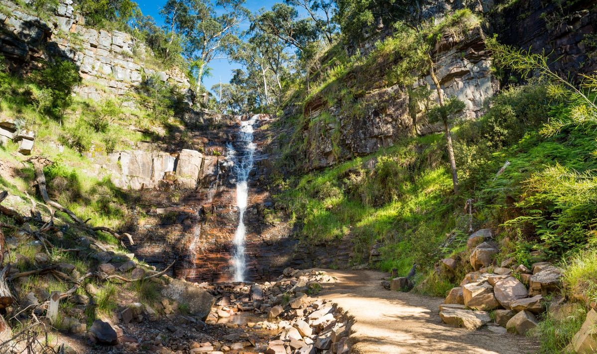 webguidenevada|Paint at Silverband Falls: Capture the beauty of Silverband Falls through painting.